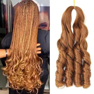 Spiral wave crochet braids