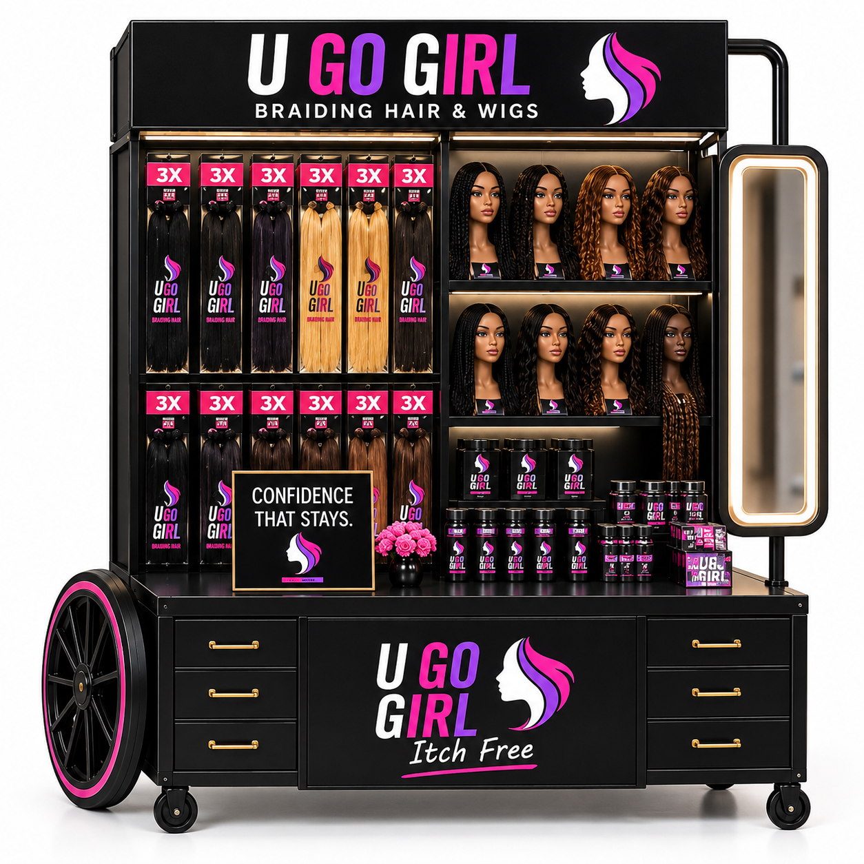 U GO GIRL Portable Display Case
