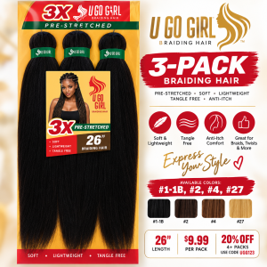 3-pack braiding hair