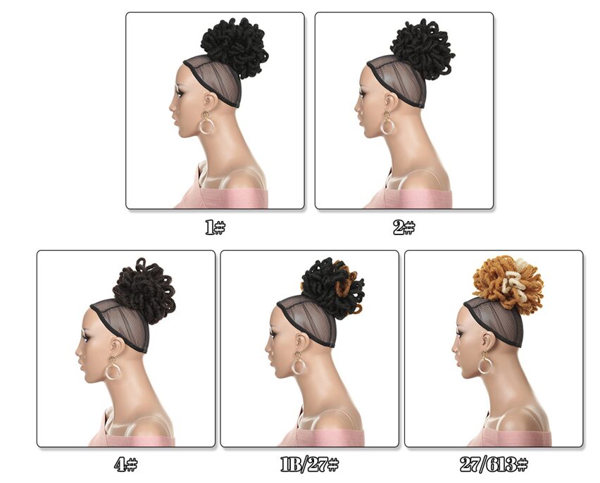 Afro dreadlocs braiding drawstring ponytail - Image 5