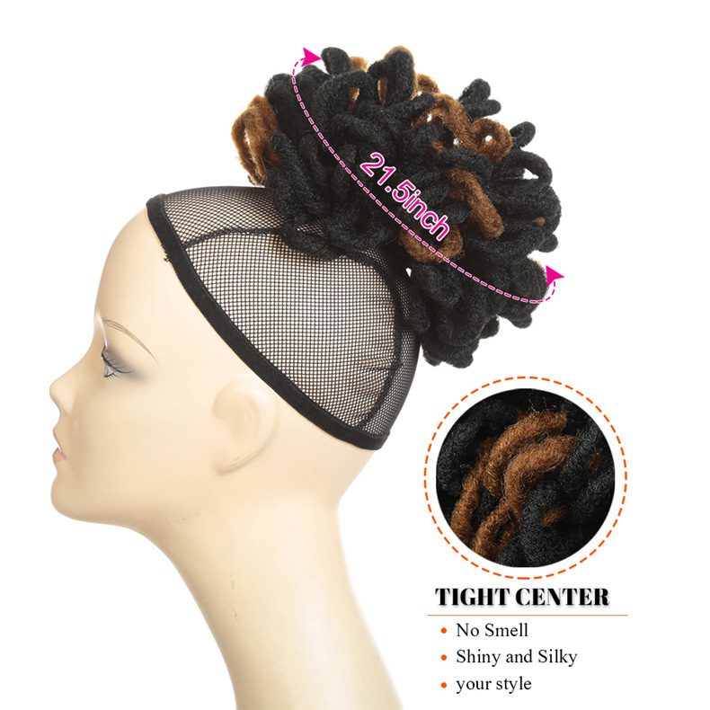 Afro dreadlocs braiding drawstring ponytail - Image 4
