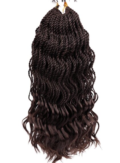 Wavy senegalese braids with curly ends - Image 5