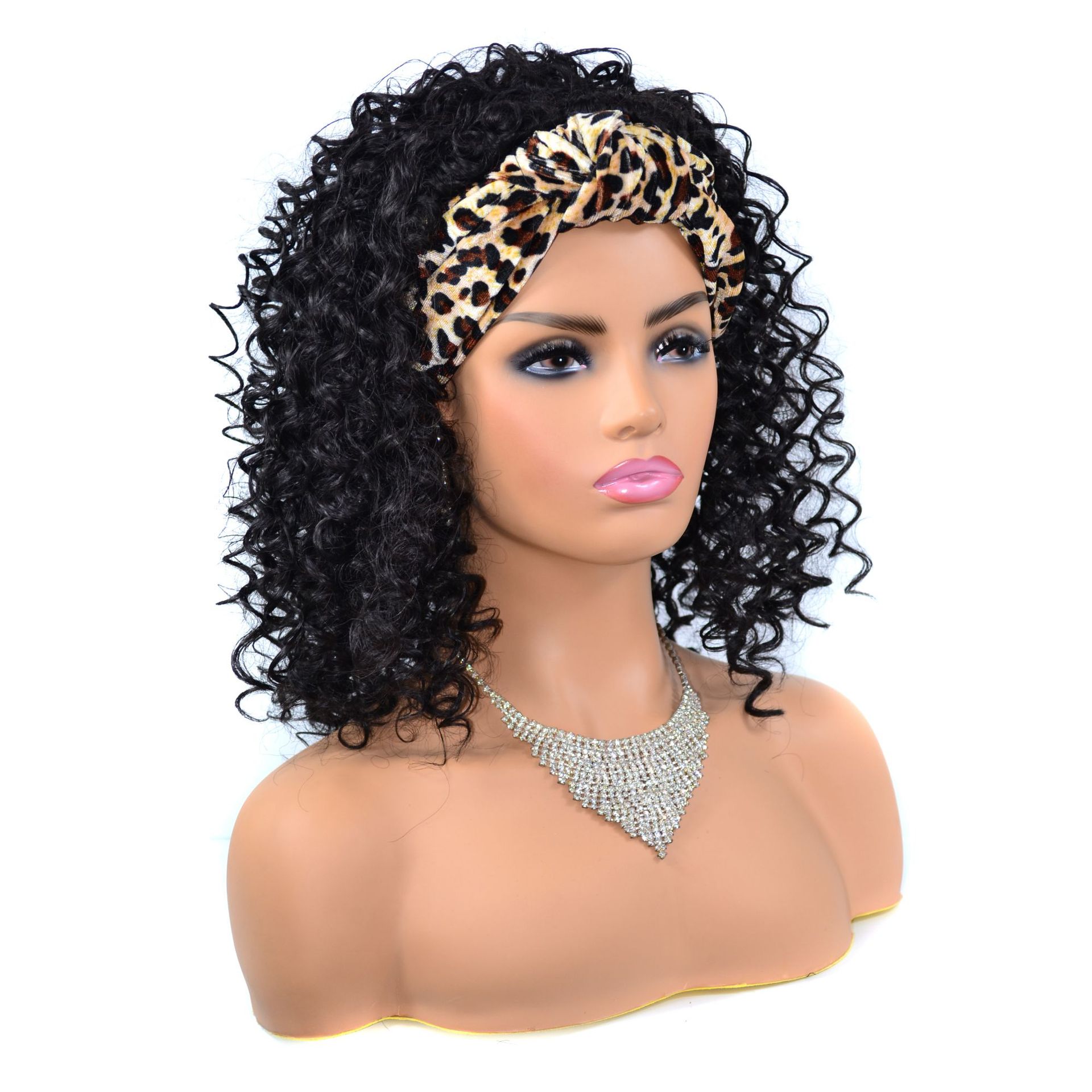 Kinky curly wig with headband - Image 5