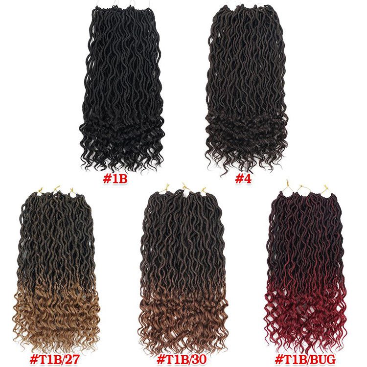 Wavy goddess faux locs braids - Image 5