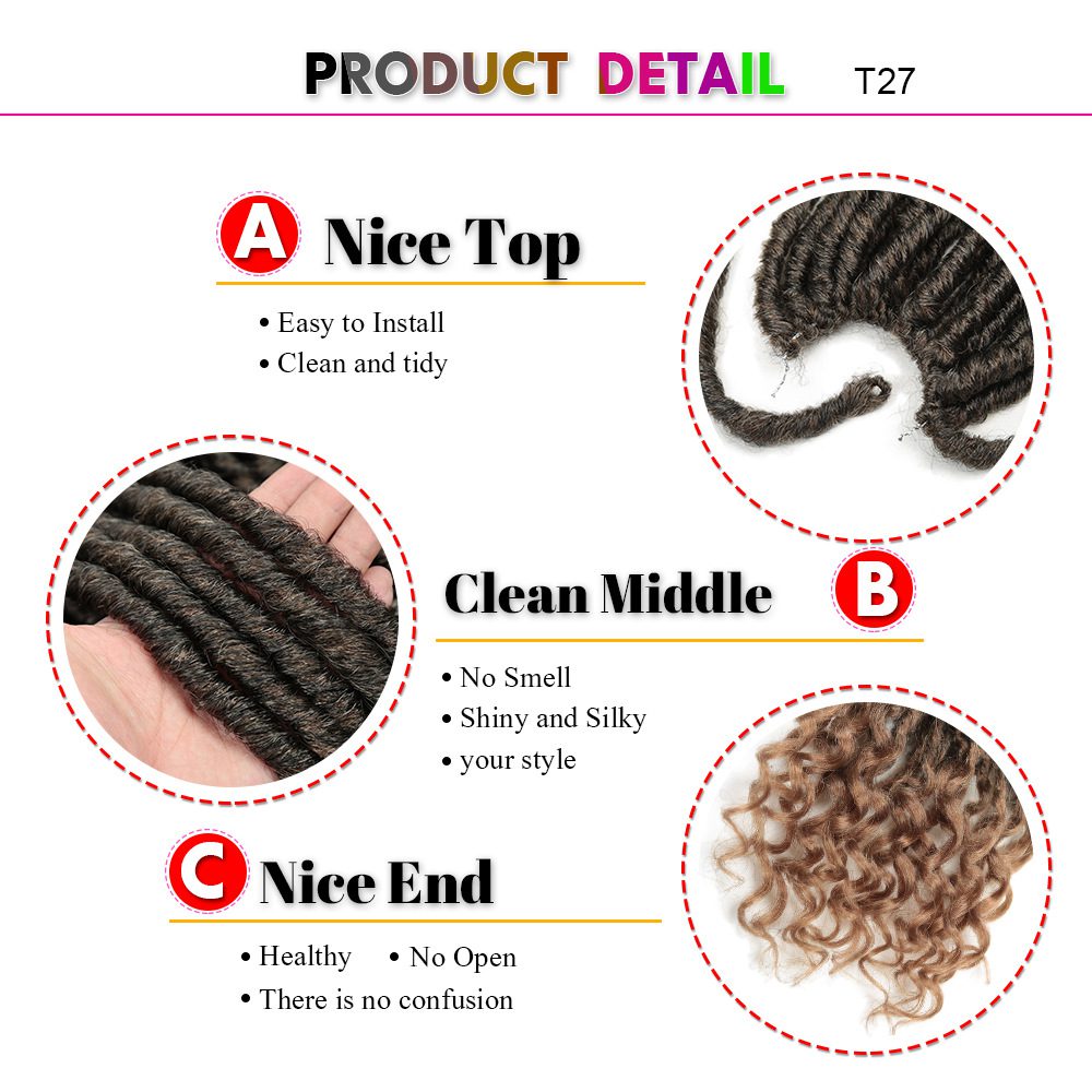 Straight goddess faux locs braids - Image 4