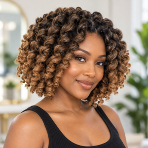 Spring wand curl braids