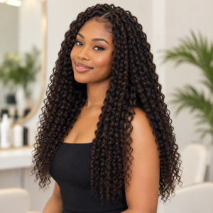 Water wave crochet braids