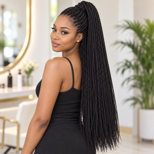 Senegalese twist braids