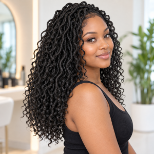 Pre-looped river goddess crochet braids