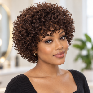 Synthetic Kinky curly wig